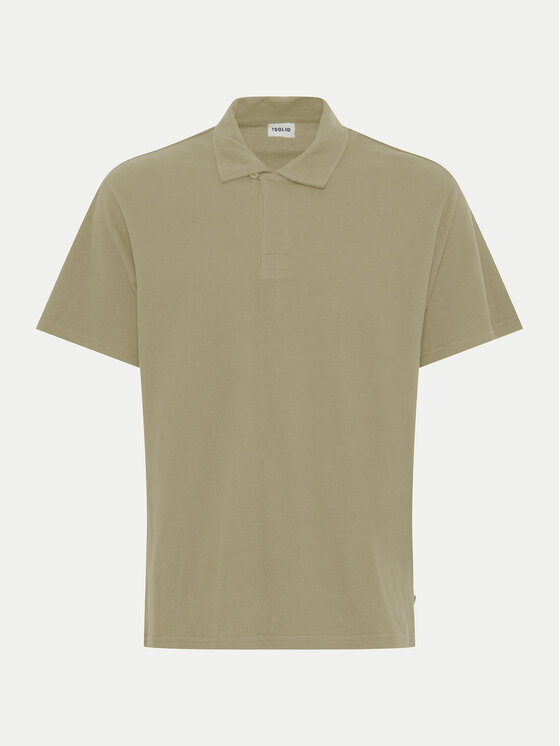 Solid Solid Polo 21108171 Zielony Regular Fit