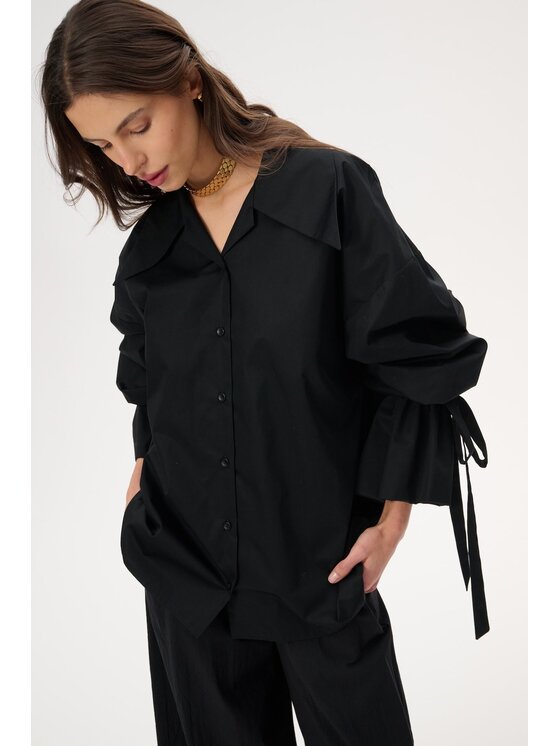 LEBRAND LEBRAND Koszula Rosa Czarny Regular Fit