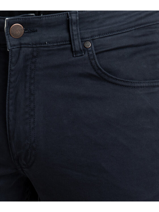 Wrangler Wrangler Spodnie materiałowe Greensboro Granatowy Regular Fit