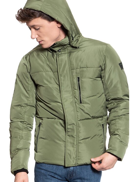 Wrangler Wrangler Giubbotto invernale Protector Jacket Verde Regular Fit