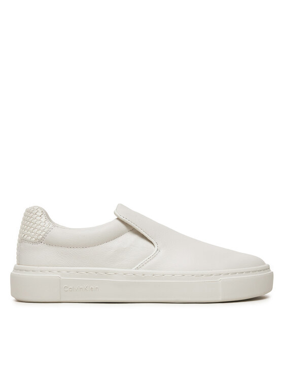 Calvin Klein Damskie Sneakersy, rozmiar 37, Białe, Cupsole Slip On HW0HW02297
