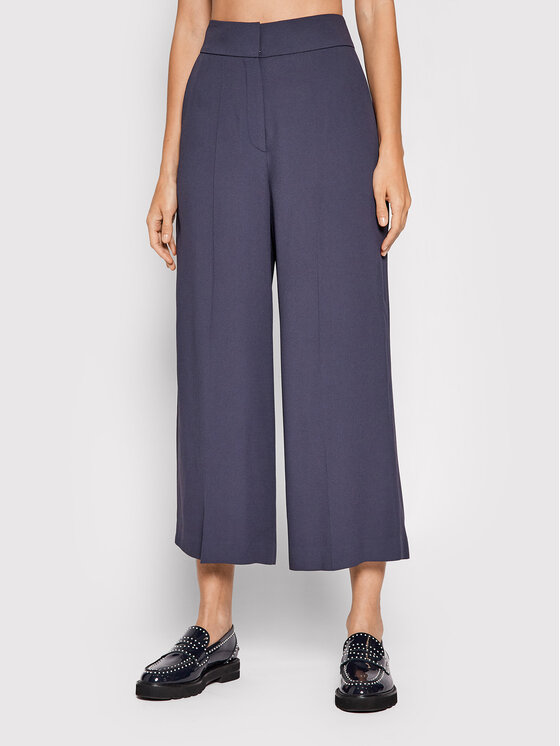 HUGO Hugo Culottes nohavice Halasa 50460525 Tmavomodrá Regular Fit