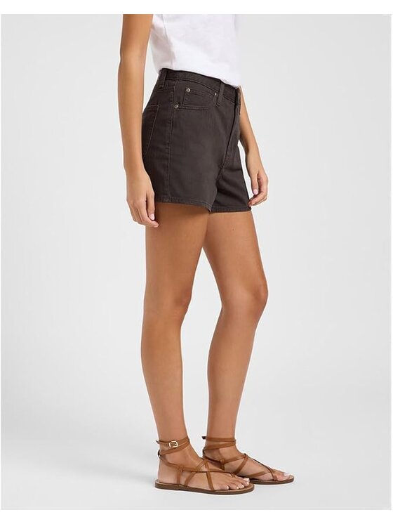 Lee Lee Pantaloncini di jeans CAROL SHORT Marrone Straight Fit