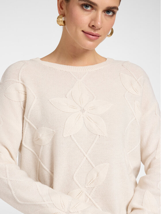 Elena Mirò Elena Mirò Maglione M100Z000865N002 Crema Regular Fit