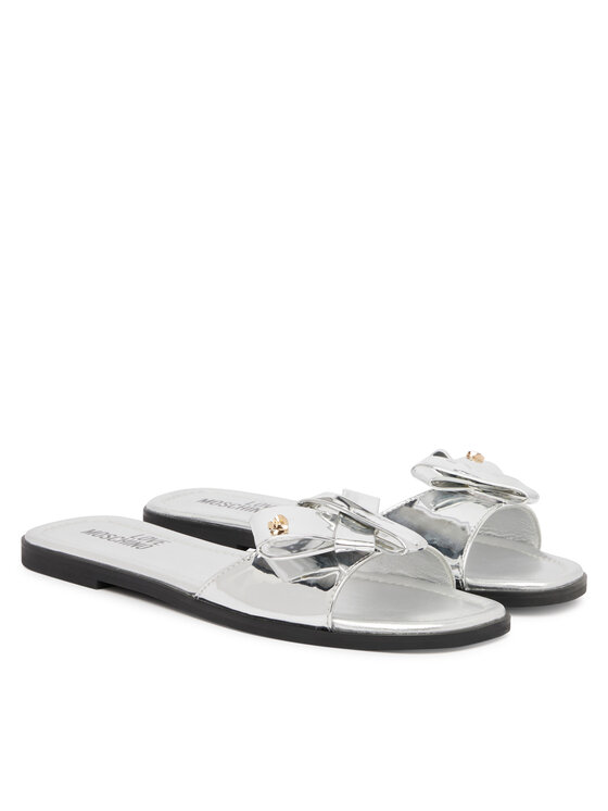 LOVE MOSCHINO LOVE MOSCHINO Šľapky JA28142G0OJE090B Strieborná