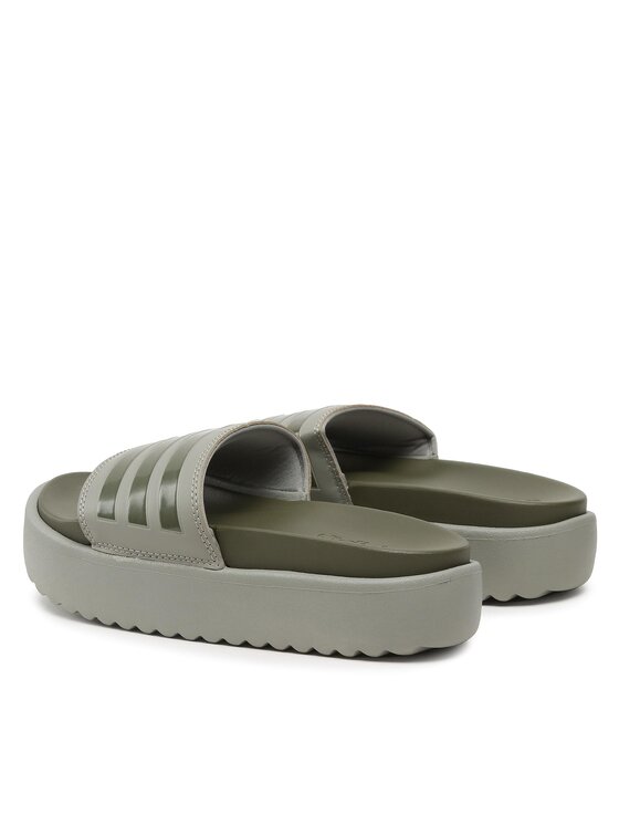 adidas adidas Klapki adilette Platform Slides HQ6180 Zielony