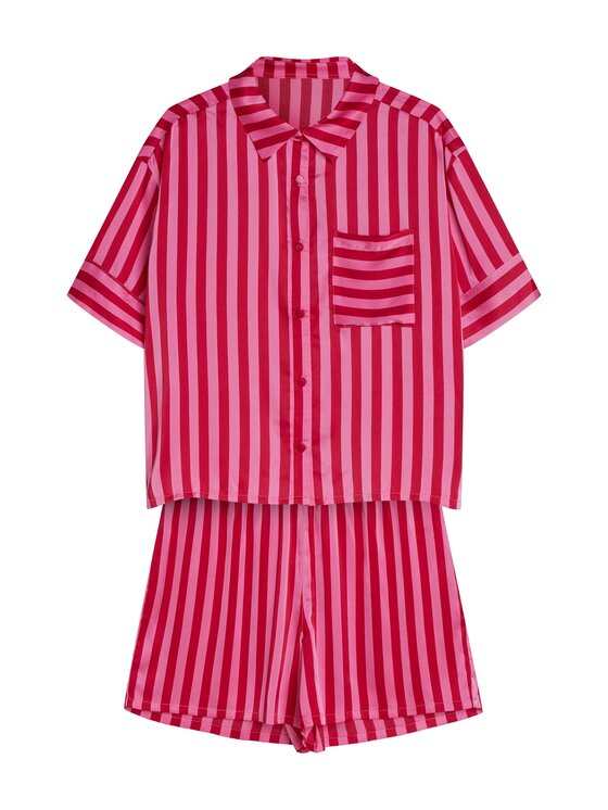 Esotiq Esotiq Pyžamo 44154 Růžová Regular Fit