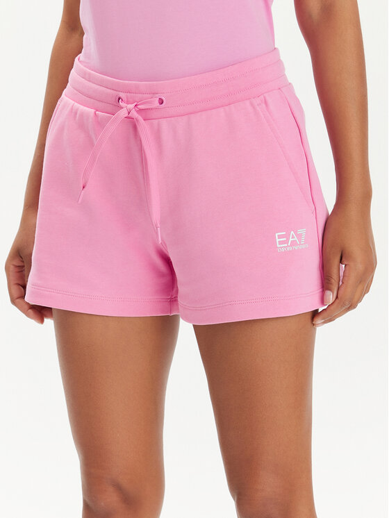 EA7 Emporio Armani Pantaloni scurți sport 3DTS52 TJSYZ 1432 Roz Regular Fit