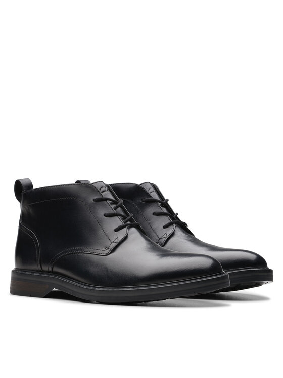 Clarks Clarks Šnurovacia obuv Aldwin Chukka 26179683 Čierna