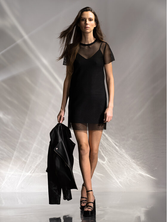 Miss Lou Miss Lou Vestito da spiaggia O-MM2-CZ Nero