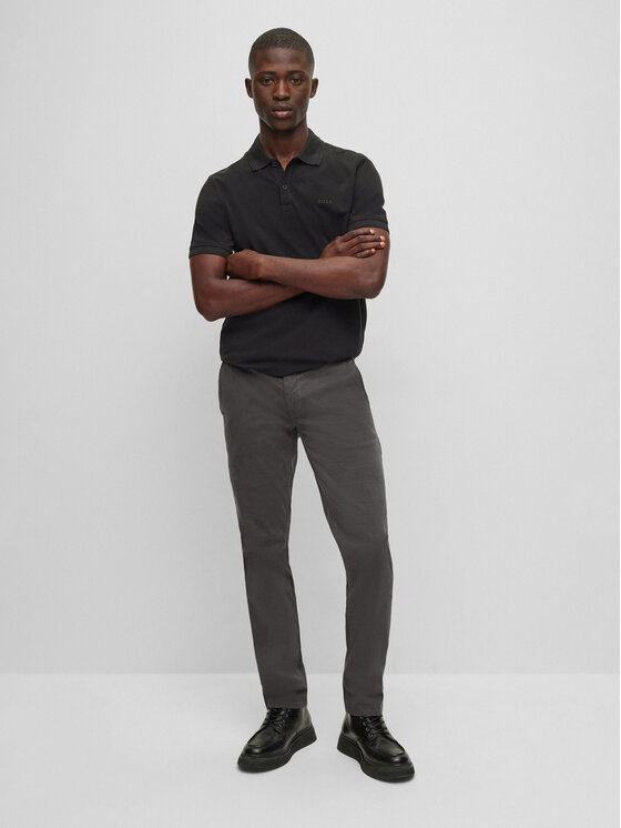 BOSS Boss Medžiaginės kelnės 50470813 Pilka Slim Fit