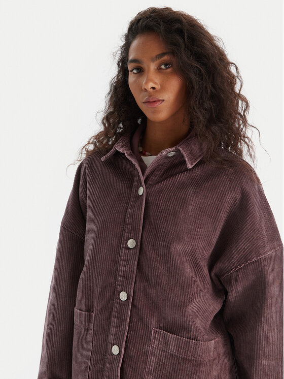 Roxy Roxy Košulja Kick Back Washed Cord ERJWT03697 Ljubičasta Regular Fit