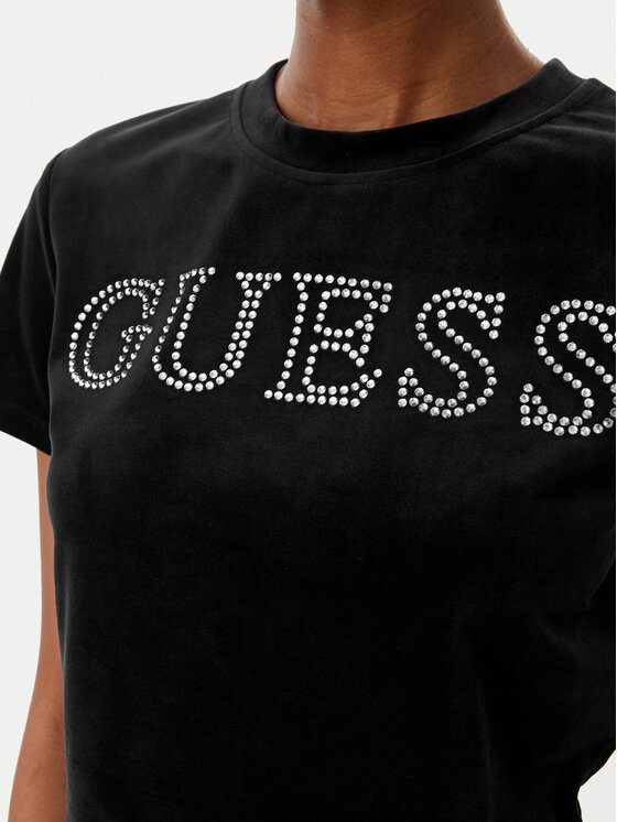 Guess Guess Majica V3BI01 K0232 Črna Regular Fit