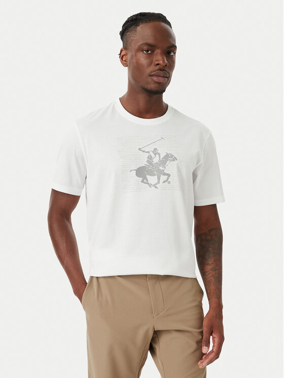 Beverly Hills Polo Club Tricou M1623-HR Alb Regular Fit