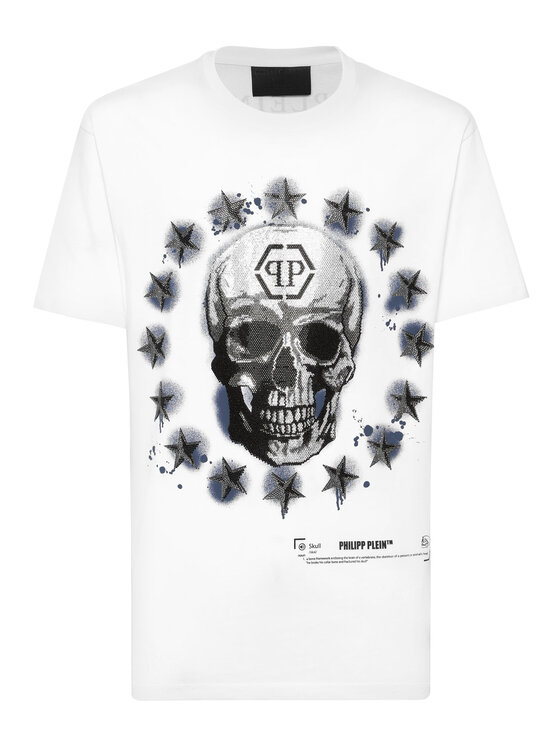PHILIPP PLEIN PHILIPP PLEIN T-Shirt 23603 Biały Regular Fit