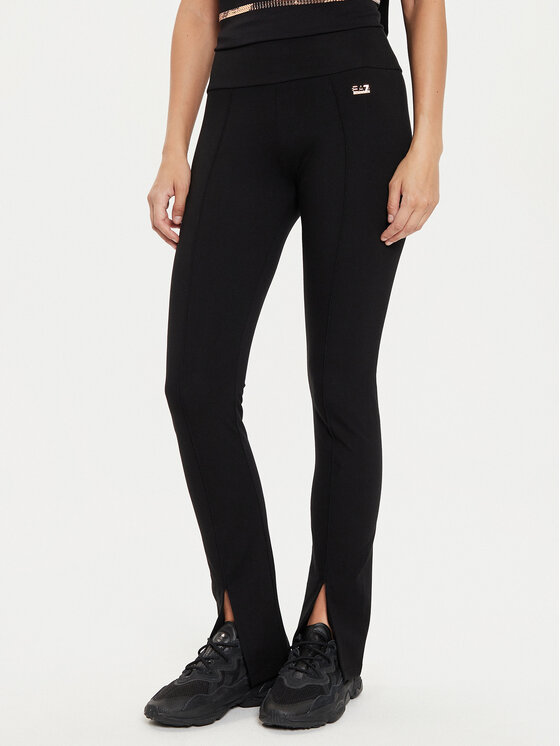 EA7 Emporio Armani Leggings 6DTP73 TJQFZ 1200 Crna Slim Fit