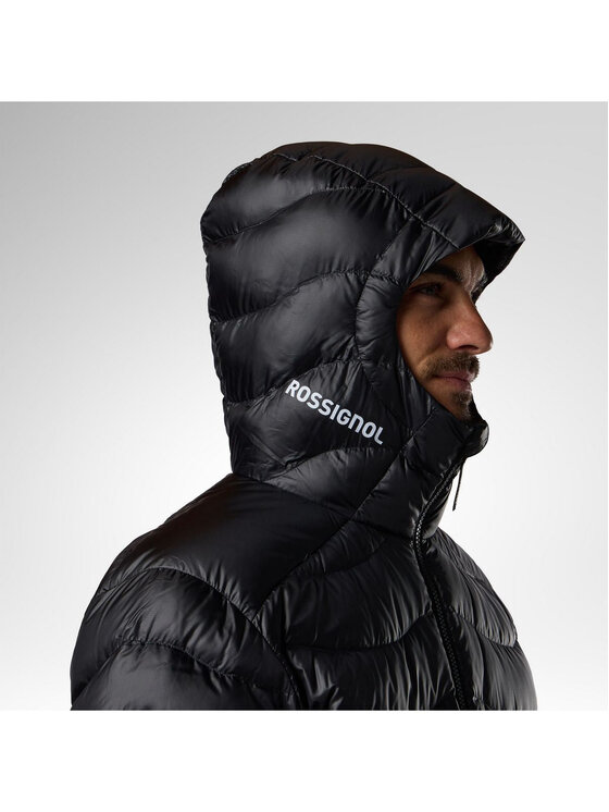 Rossignol Rossignol Kurtka puchowa M Verok Down Hoodie Jacket Czarny Regular Fit