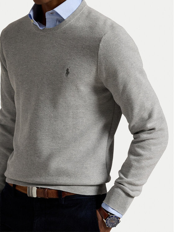 Polo Ralph Lauren Polo Ralph Lauren Sveter 710918163002 Sivá Regular Fit