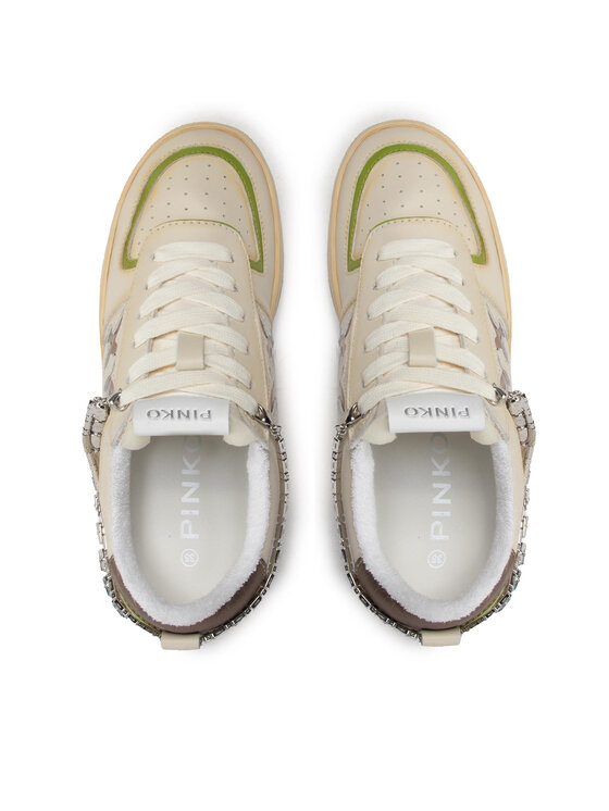 PINKO Pinko Tenisice Corsica Basket Sneaker AI 22-23 BLKS1 1H214P A08R Bijela