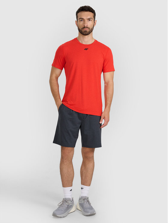 4F 4F Koszulka techniczna MULTI ACTIVE Czerwony Regular Fit