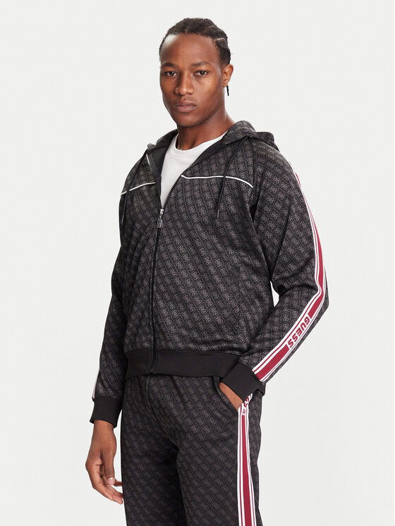 Guess Guess Μπλούζα Z5BQ13 K2042 Μαύρο Relaxed Fit