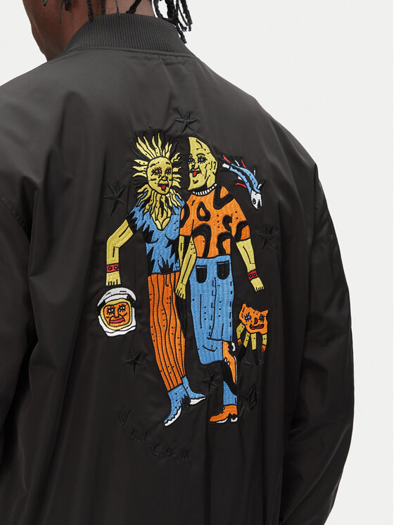 Volcom Volcom Geacă bomber Bob Mollema A1612500 Negru Boxy Fit
