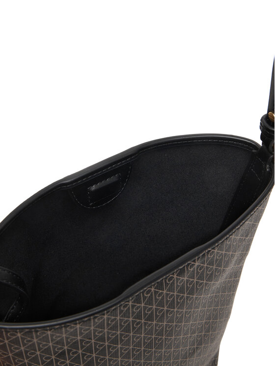 Calvin Klein Calvin Klein Torbica Emblem Aop Sm Bucket Crossbody LV04F3506G Crna