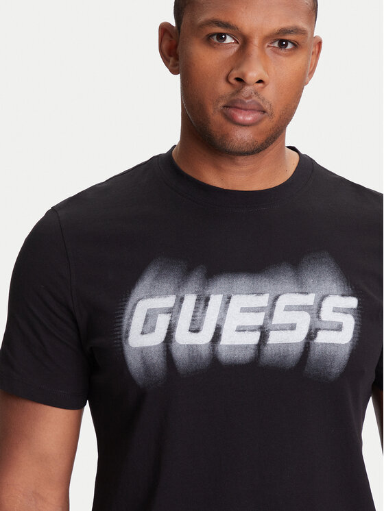 Guess Guess T-Shirt Z5YI12 I3Z14 Czarny Regular Fit