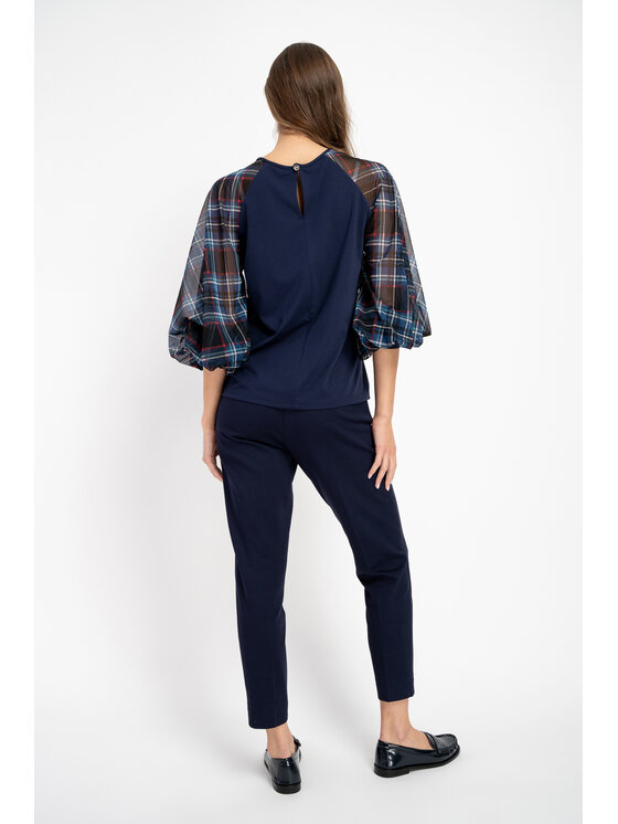 CLICK CLICK Μπλουζάκι 70-820 Σκούρο μπλε Casual Fit