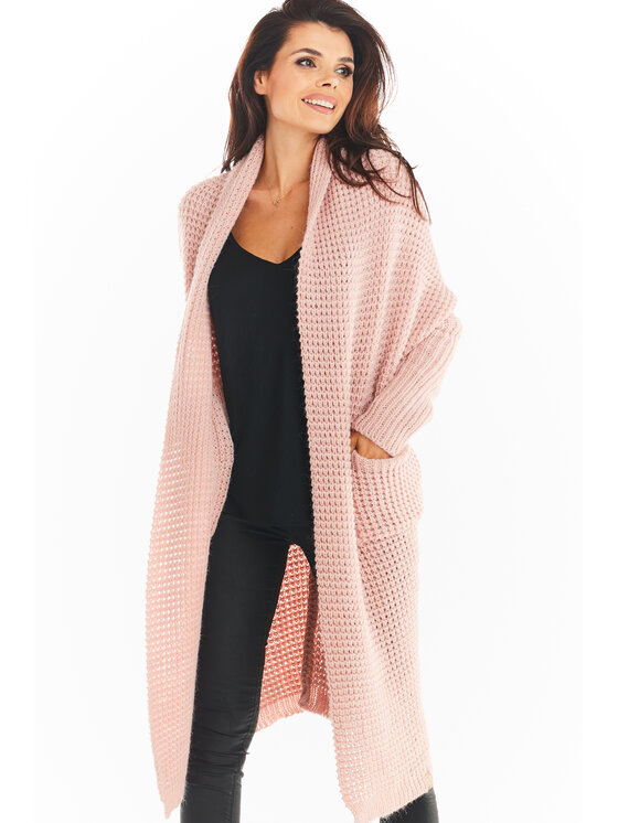Awama Awama Cardigan A391 Rosa Basic Fit
