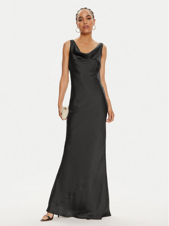 NORMA KAMALI NORMA KAMALI Sukienka wieczorowa ST2223CB739001 Czarny Regular Fit