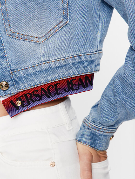 Versace Jeans Couture Veste en jean 74HAS46B Bleu Regular Fit