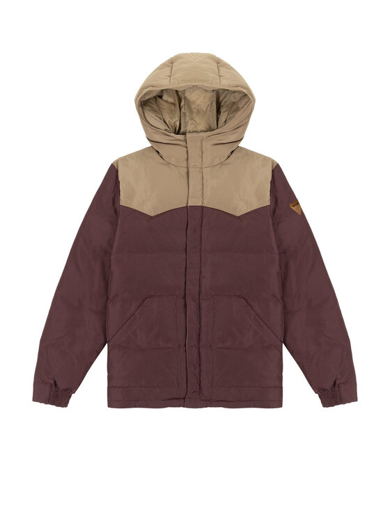 Wrangler Wrangler Kurtka puchowa Puffer Jacket Dahlia Brązowy Regular Fit