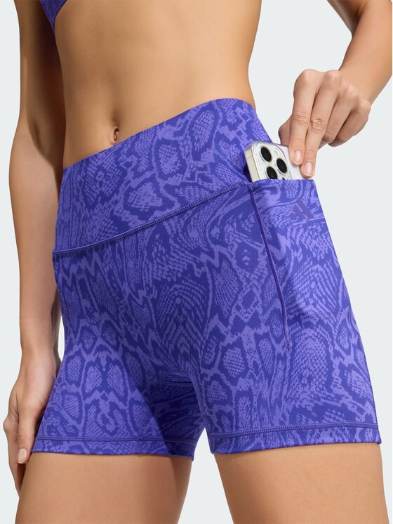 adidas adidas Dviratininkų šortai Optimé Snake Short Leggings KV1152 Violetinė Slim Fit