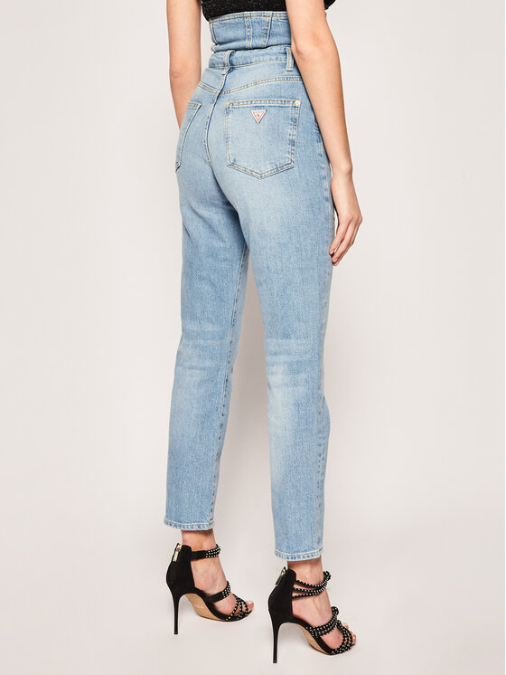 Guess Guess Prigludę (Slim Fit) džinsai Girl Pin Up W02A06 D3LD2 Mėlyna Slim Fit
