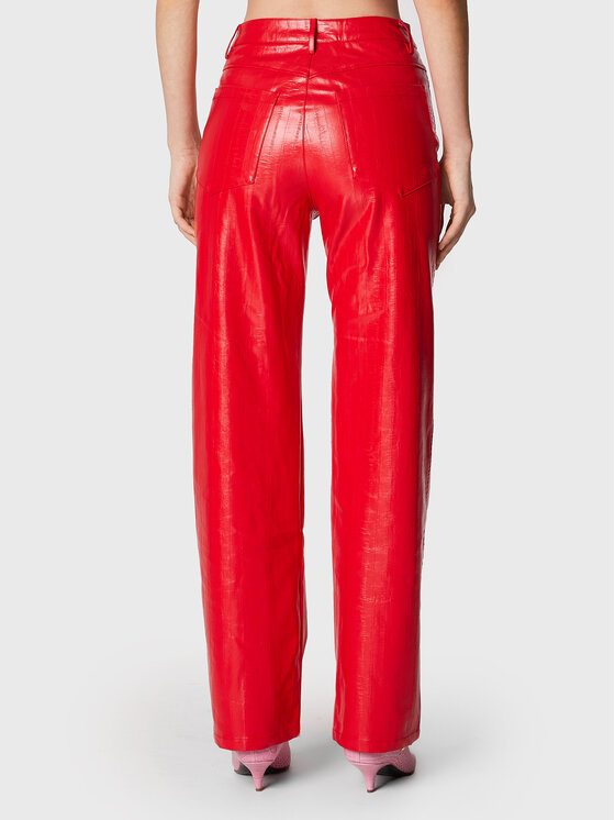 Pantaloni in similpelle Rotie RT1985 Rosso Regular...