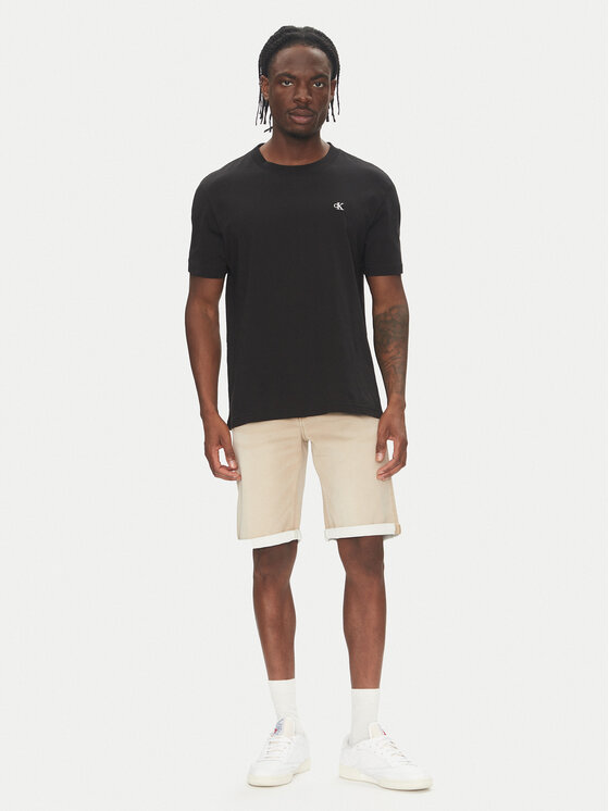 Mustang Mustang Дънкови шорти Chicago Z 1016351 Бежов Slim Fit