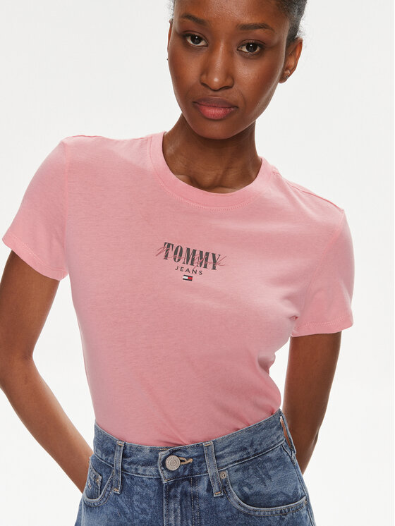 Tommy jeans t shirt rosa shop