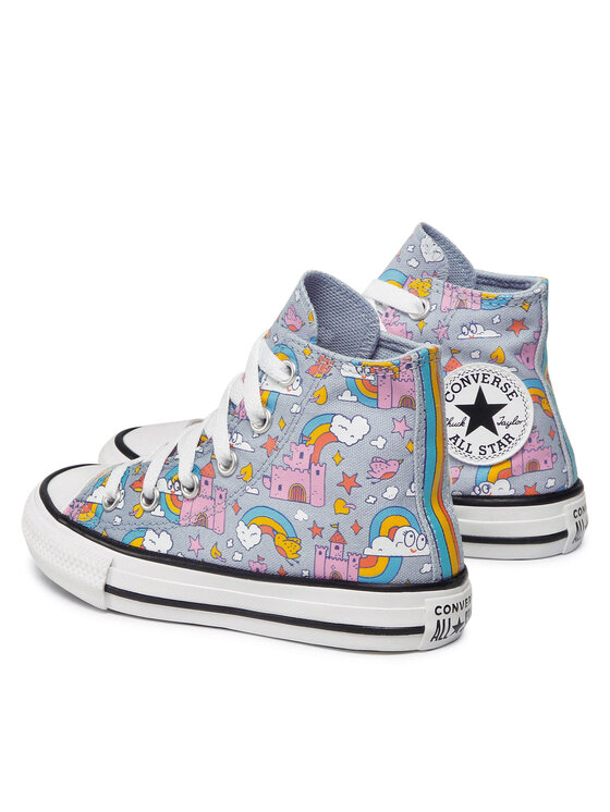 Converse Converse Tornacipő Chuck Taylor All Star Rainbow Castles 372943C Kék