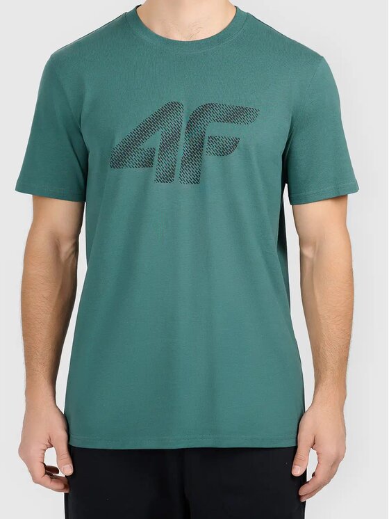 4F 4F T-Shirt 4FWAW26TTSHM3579 Zielony jasny Active Fit