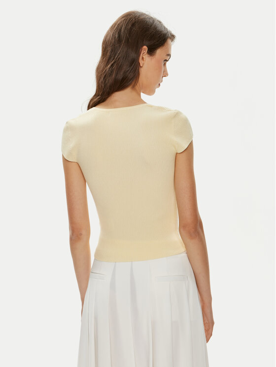 Gina Tricot Gina Tricot Majica 22212 Žuta Slim Fit