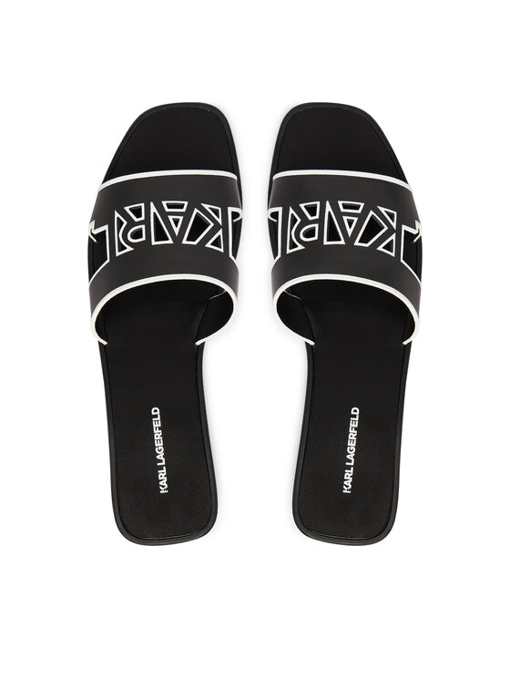 KARL LAGERFELD KARL LAGERFELD Šľapky Skoot III KL80406C Čierna