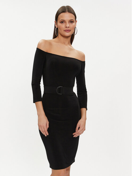 NORMA KAMALI Koktejlové šaty KK1233PL965001 Čierna Regular Fit