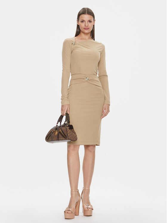 Guess Guess Minirock W4RD81 KAQL2 Beige Bodycon Fit