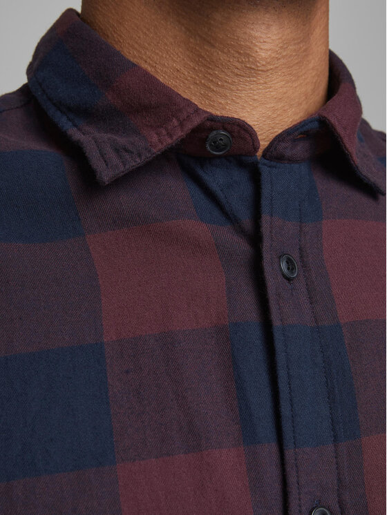 Jack & Jones Jack & Jones Koszula 12181602 Granatowy Slim Fit