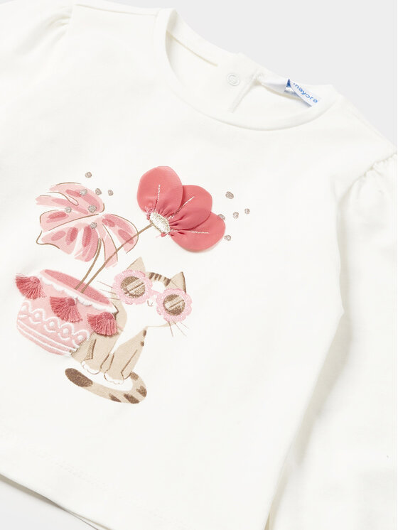 Mayoral Mayoral Bluse 1015 Écru Regular Fit