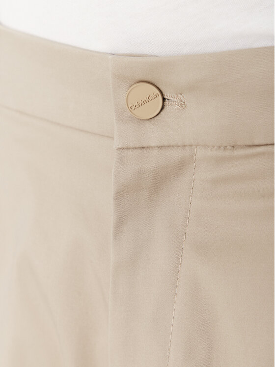 Calvin Klein Calvin Klein Chinosy K10K114104 Beżowy Tapered Fit