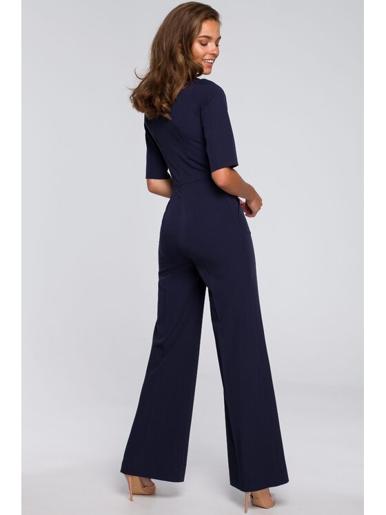 Stylove Stylove Kombinezon S243 Granatowy A-Line Fit