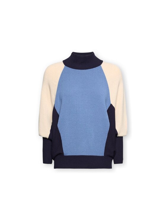 Elena Mirò Elena Mirò Sweter M057Z000819N0B2 Niebieski Over Fit