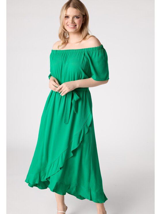 QUIOSQUE QUIOSQUE Každodenní šaty Quiosque 4UD026903 Zelená Regular Fit